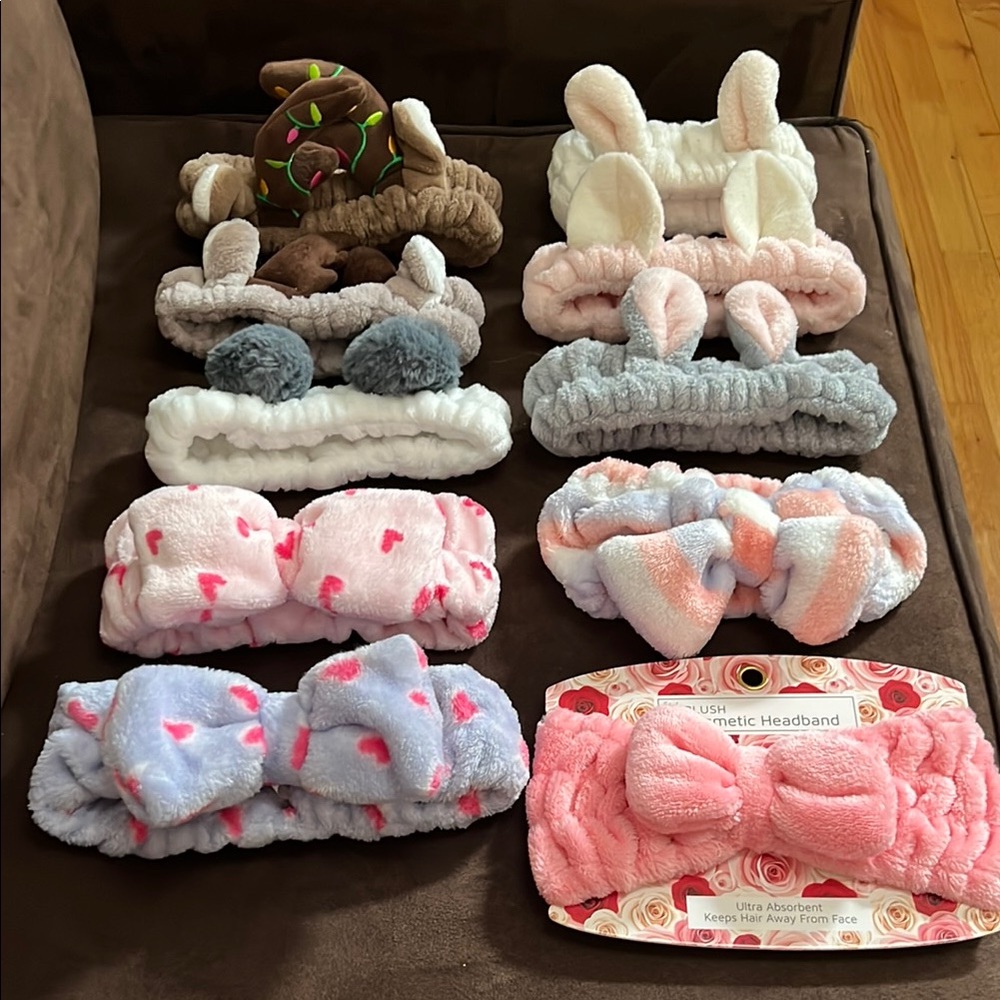 3/$15 Plush Cosmetic Headband